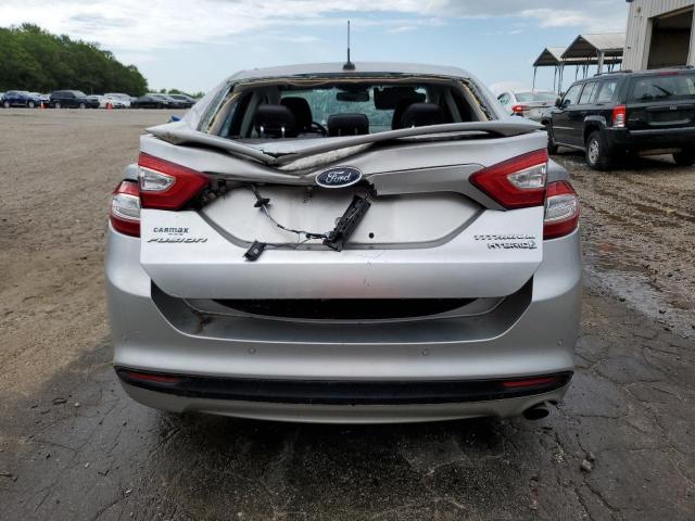 3FA6P0RUXDR281747 - 2013 FORD FUSION TITANIUM HEV SILVER photo 6