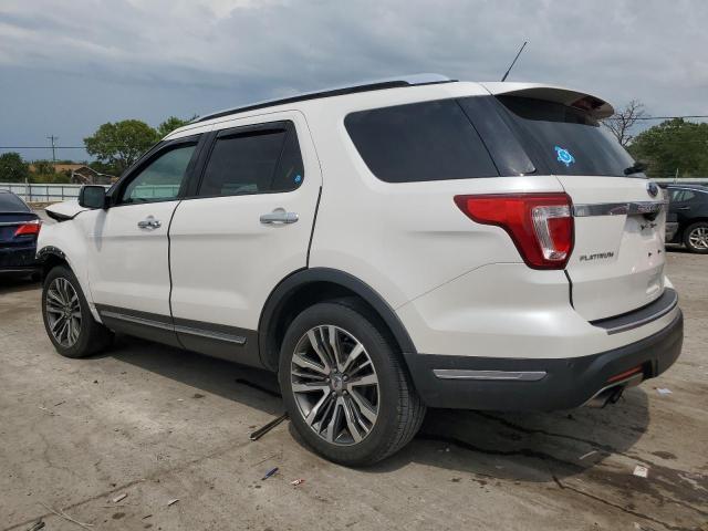 1FM5K8HT6JGA50919 - 2018 FORD EXPLORER PLATINUM WHITE photo 2