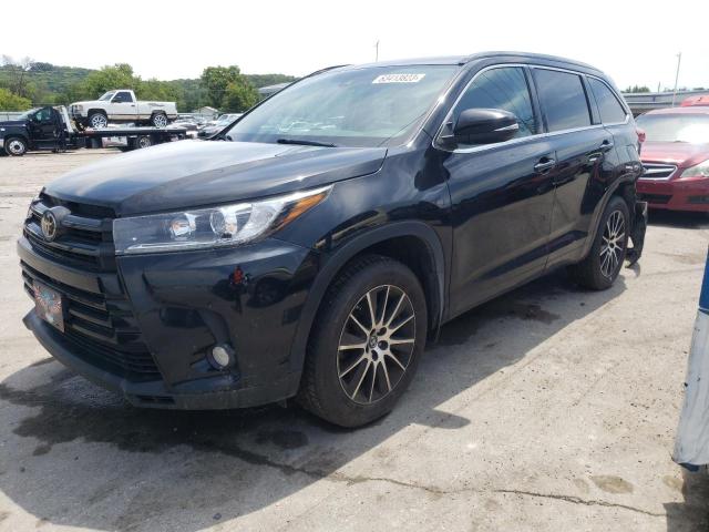 5TDJZRFH7HS385772 - 2017 TOYOTA HIGHLANDER SE BLACK photo 1