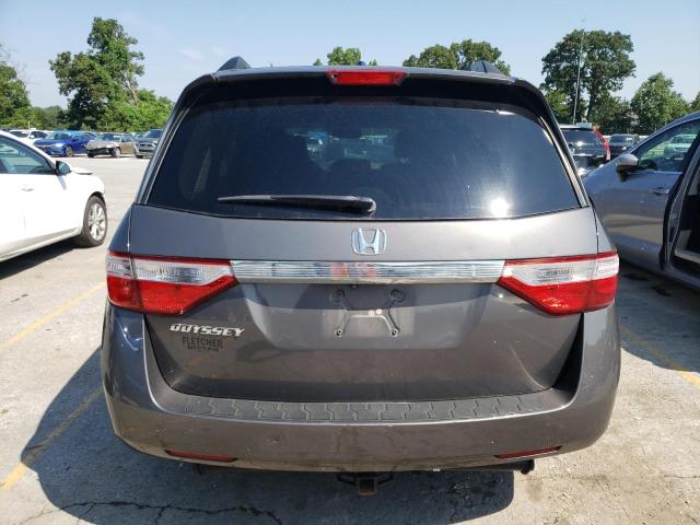 5FNRL5H68DB085889 - 2013 HONDA ODYSSEY EXL GRAY photo 6