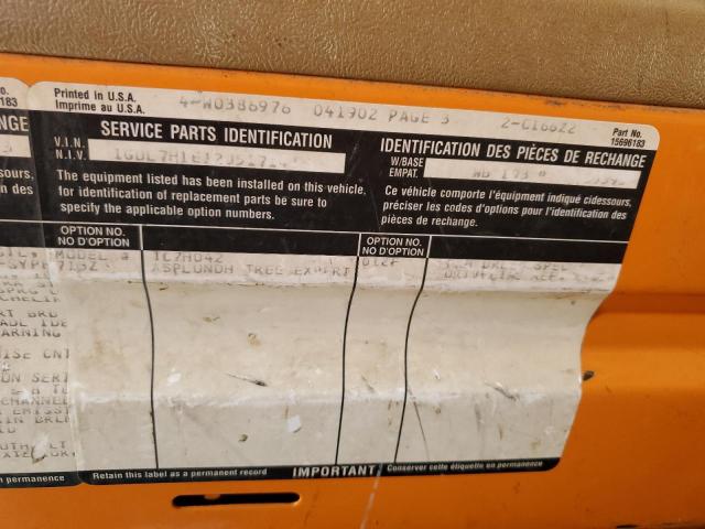 1GDL7H1E12J517141 - 2002 GMC C-SERIES C7H042 橙色 照片 10