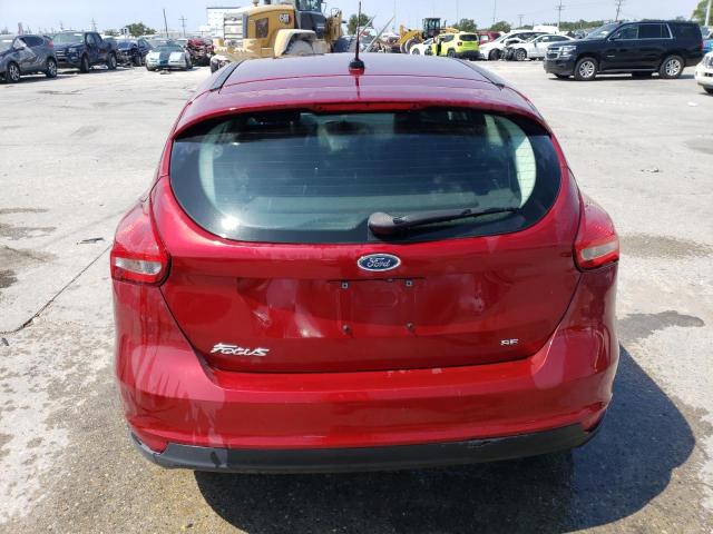 1FADP3K29HL280644 - 2017 FORD FOCUS SE RED photo 6