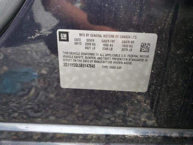 2G11Y5SL5E9147843 - 2014 CHEVROLET IMPALA LS CHARCOAL photo 12