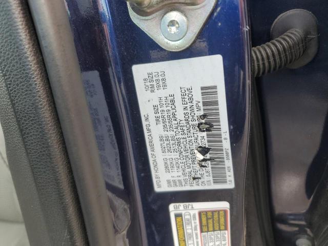 5J8TC2H74KL022734 - 2019 ACURA RDX ADVANCE BLUE photo 13