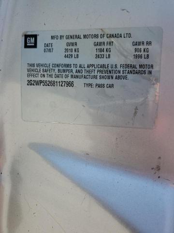 2G2WP552681127966 - 2008 PONTIAC GRAND PRIX 银色 照片 12