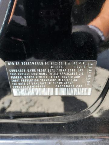 3VW2K7AJXEM399858 - 2014 VOLKSWAGEN JETTA BASE BLACK photo 13