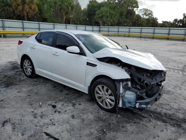 5XXGN4A7XFG393757 - 2015 KIA OPTIMA EX WHITE photo 4