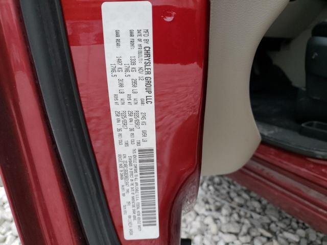 2C4RC1BG8DR631847 - 2013 CHRYSLER TOWN & COU TOURING 红色 照片 10