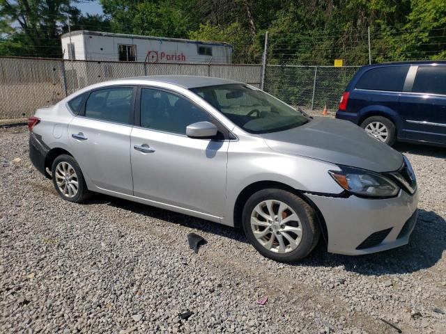 3N1AB7APXKY360147 - 2019 NISSAN SENTRA S SILVER photo 4