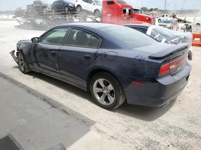 2C3CDXBG5EH300922 - 2014 DODGE CHARGER SE BLUE photo 2