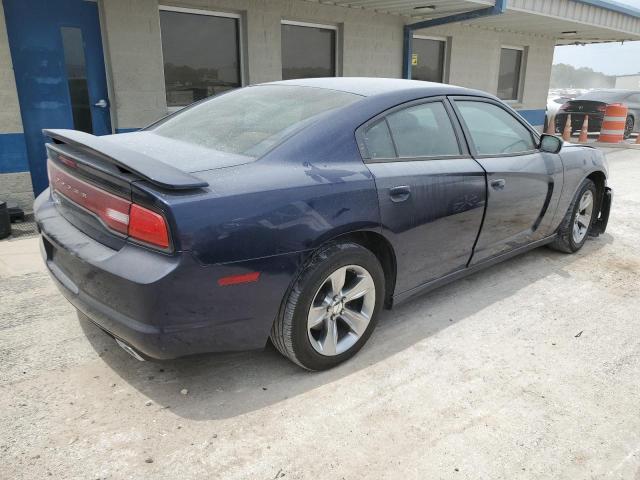 2C3CDXBG5EH300922 - 2014 DODGE CHARGER SE BLUE photo 3