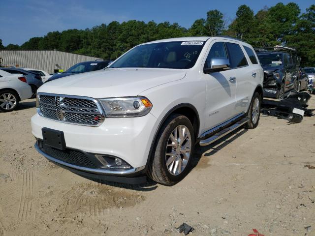 1C4RDJEG4FC145833 - 2015 DODGE DURANGO CITADEL WHITE photo 1