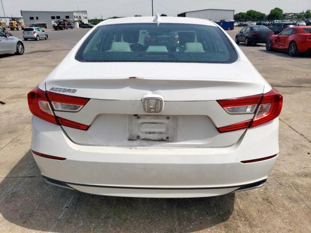 1HGCV1F10KA054126 - 2019 HONDA ACCORD LX თეთრი ფოტო 6