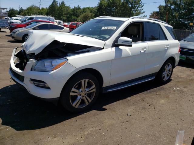 4JGDA5HB8DA224100 - 2013 MERCEDES-BENZ ML 350 4MATIC WHITE photo 1