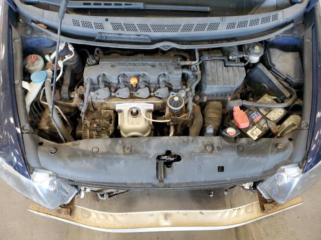 2HGFG12858H537938 - 2008 HONDA CIVIC EX BLUE photo 11