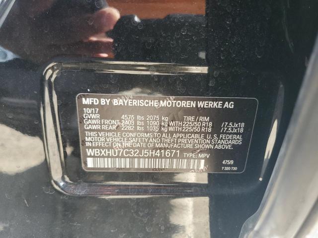 WBXHU7C32J5H41671 - 2018 BMW X1 SDRIVE28I BLACK photo 13