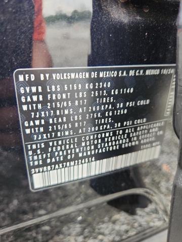 3VVRB7AX7RM224514 - 2024 VOLKSWAGEN TIGUAN S BLACK photo 13