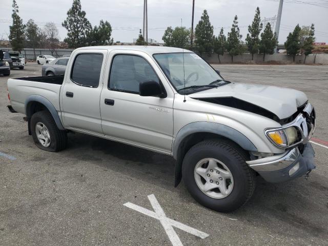 5TEGN92N12Z056903 - 2002 TOYOTA TACOMA DOUBLE CAB PRERUNNER SILVER photo 4