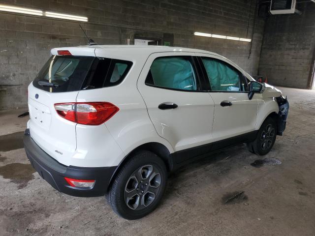 MAJ6S3FL3NC473149 - 2022 FORD ECOSPORT S WHITE photo 3