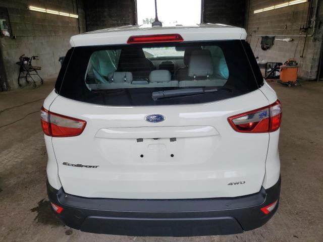 MAJ6S3FL3NC473149 - 2022 FORD ECOSPORT S WHITE photo 6