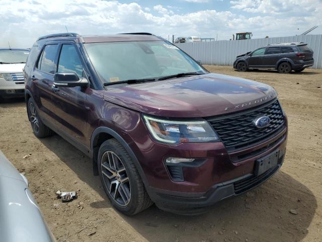 1FM5K8GT7JGB79009 - 2018 FORD EXPLORER SPORT BURGUNDY photo 4