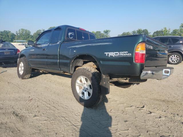 5TESN92N5YZ712734 - 2000 TOYOTA TACOMA XTRACAB PRERUNNER GREEN photo 2