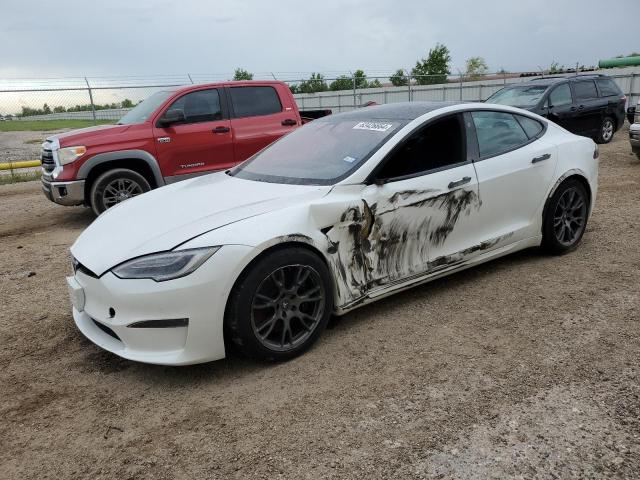 5YJSA1E52MF439756 - 2021 TESLA MODEL S 白色 照片 1
