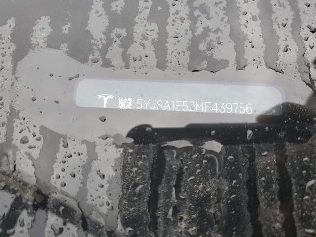 5YJSA1E52MF439756 - 2021 TESLA MODEL S 白色 照片 12