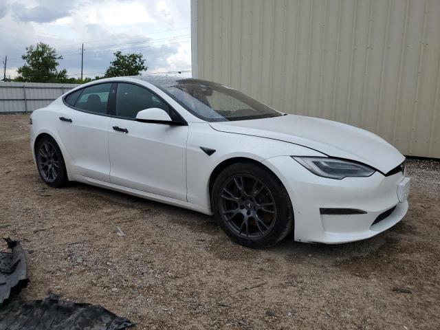 5YJSA1E52MF439756 - 2021 TESLA MODEL S 白色 照片 4