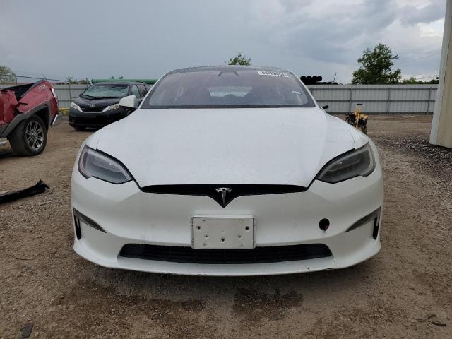 5YJSA1E52MF439756 - 2021 TESLA MODEL S 白色 照片 5