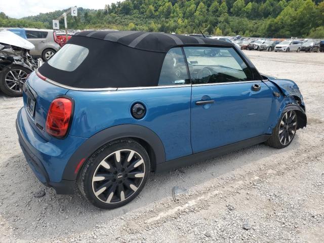 WMW43DL09N3P28334 - 2022 MINI COOPER S BLUE photo 3