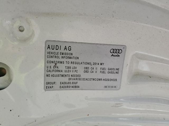 WAUCGAFR1EA026464 - 2014 AUDI S5 PREMIUM PLUS WHITE photo 12