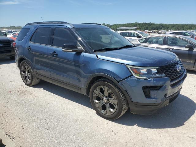 1FM5K8GT6JGA88488 - 2018 FORD EXPLORER SPORT أزرق صورة 4