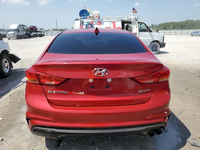 KMHD04LB3JU518860 - 2018 HYUNDAI ELANTRA SPORT MAROON photo 6