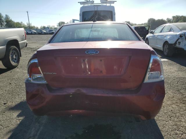 3FAHP06Z47R214137 - 2007 FORD FUSION S RED photo 6