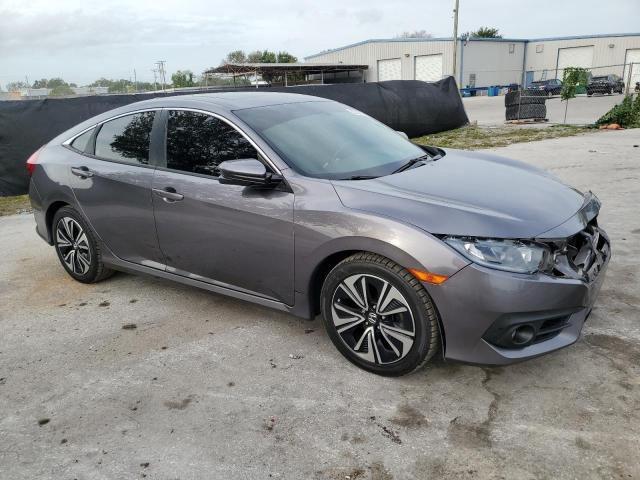 19XFC1F74HE017057 - 2017 HONDA CIVIC EXL ნაცრისფერი ფოტო 4