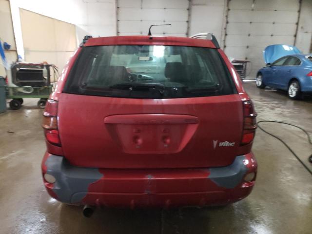 5Y2SL65878Z409864 - 2008 PONTIAC VIBE RED photo 6