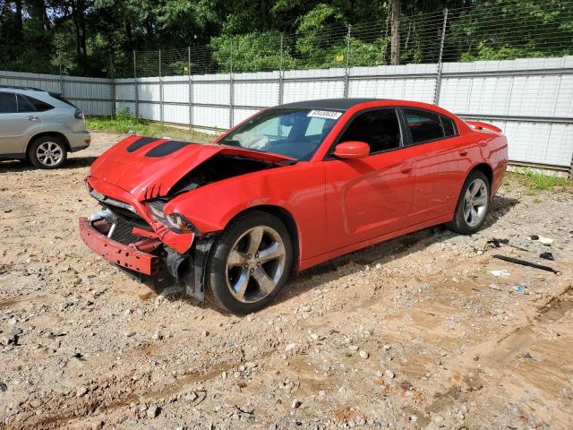 2C3CDXHG4EH342747 - 2014 DODGE CHARGER SXT RED photo 1