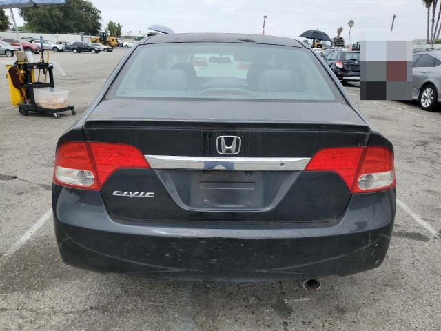 2HGFA16609H324729 - 2009 HONDA CIVIC LX-S BLACK photo 6