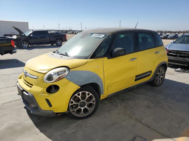 ZFBCFADH0EZ009711 - 2014 FIAT 500L TREKKING YELLOW photo 1