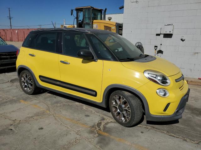 ZFBCFADH0EZ009711 - 2014 FIAT 500L TREKKING YELLOW photo 4