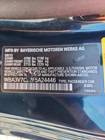 WBA3V7C51F5A24446 - 2015 BMW 428 I SULEV BLUE photo 13