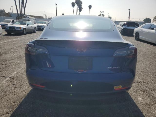 5YJ3E1EC0NF337669 - 2022 TESLA MODEL 3 أزرق صورة 6