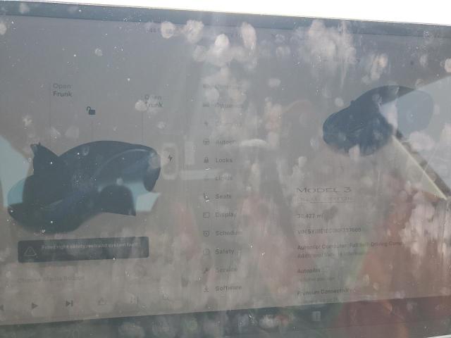 5YJ3E1EC0NF337669 - 2022 TESLA MODEL 3 أزرق صورة 9