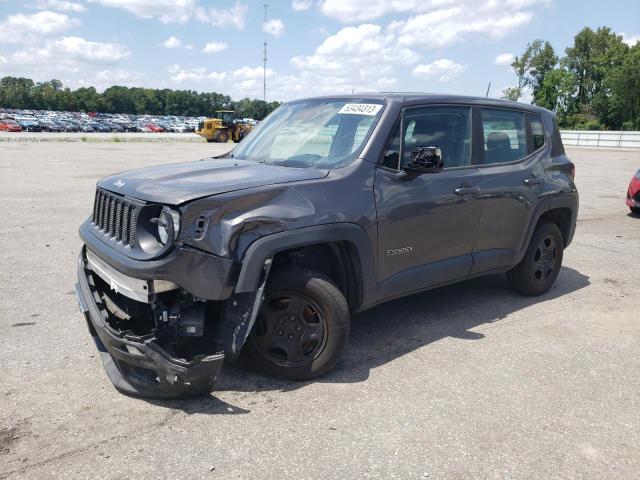 ZACCJBAB5JPG77403 - 2018 JEEP RENEGADE SPORT GRAY photo 1