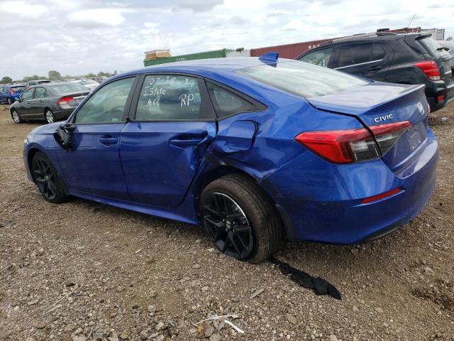 2HGFE2F59PH551531 - 2023 HONDA CIVIC SPORT BLUE photo 2