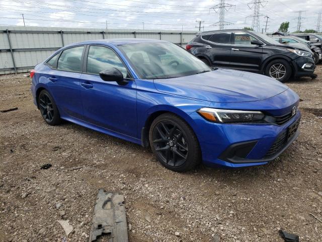 2HGFE2F59PH551531 - 2023 HONDA CIVIC SPORT BLUE photo 4