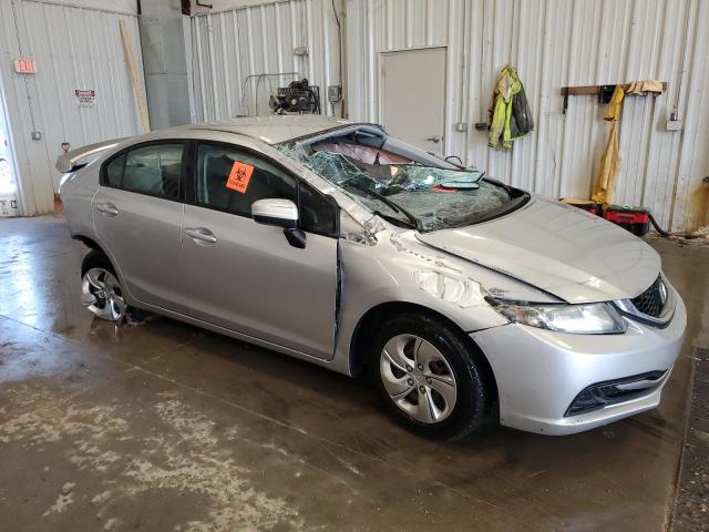 19XFB2F55EE080977 - 2014 HONDA CIVIC LX SILVER photo 4