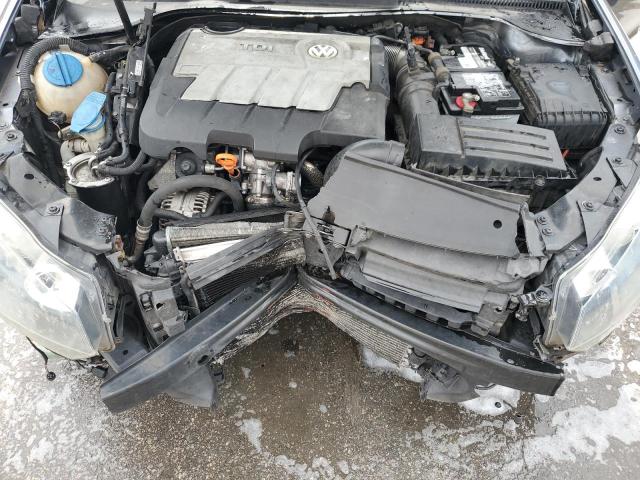 3VWPL7AJ5DM693766 - 2013 VOLKSWAGEN JETTA TDI Серый фото 11