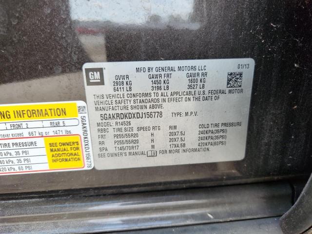 5GAKRDKDXDJ156778 - 2013 BUICK ENCLAVE Braun Foto 14